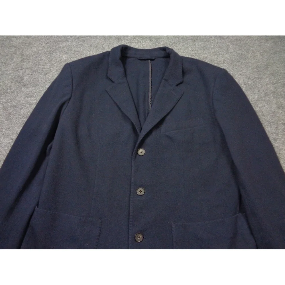 Wills Rosedale Blazer Mens 42R Blue Unstructured Surgeon Cuff Huckberry